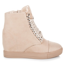 Seastar Beige Lace-up Sneakers