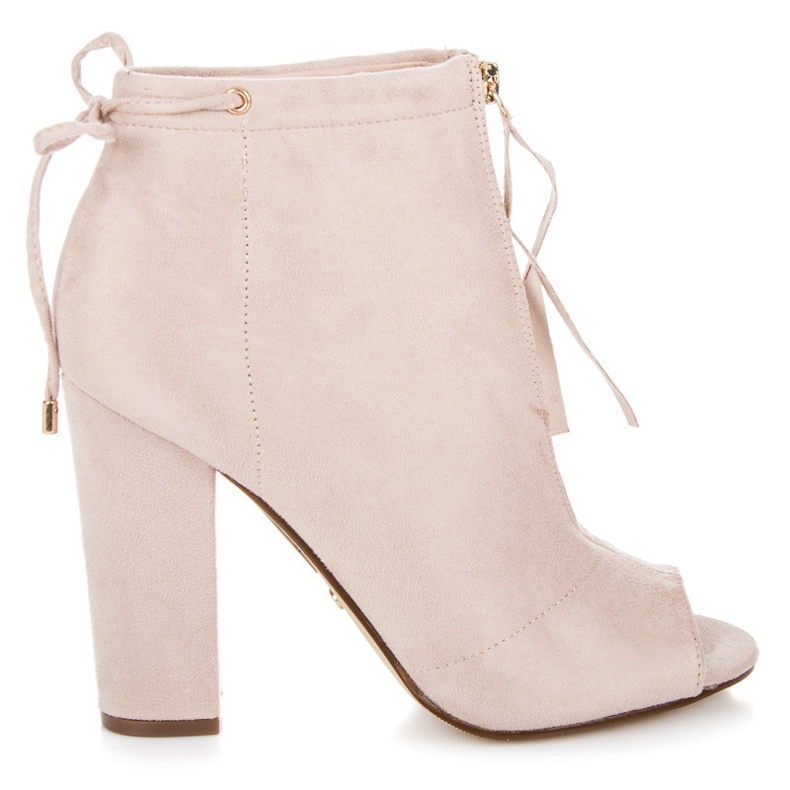 Seastar Open toe ankle boots brown