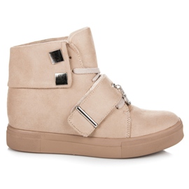 Seastar Suede Wedge Sneakers brown
