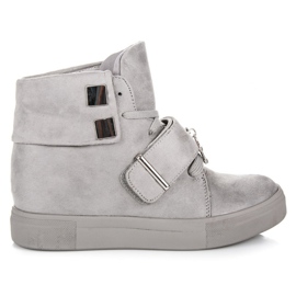 Seastar Suede Wedge Sneakers grey