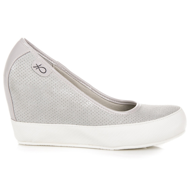 Vices Gray wedge pumps grey