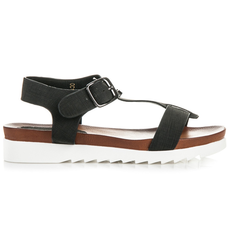 Vinceza Black platform sandals