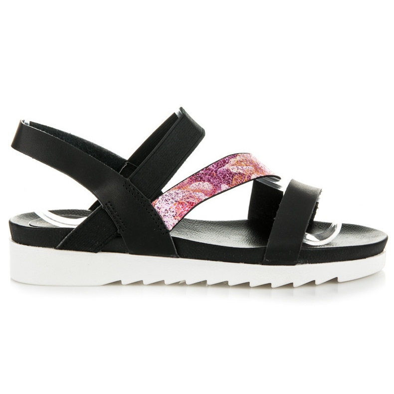 Vinceza Black Sandals With An Eraser
