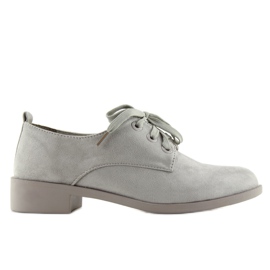 Women's Loafers Laced Gray Nc138 Gray grey