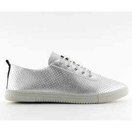 Women's soft silver sneakers NB190P Silver grey