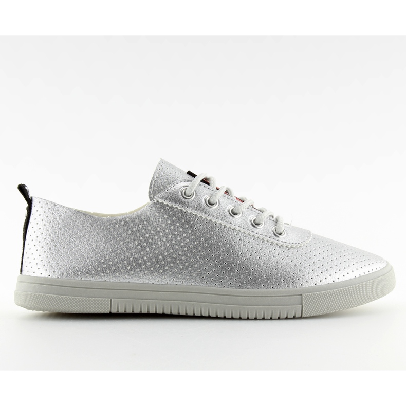 Women's soft silver sneakers NB190P Silver grey