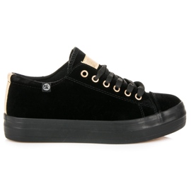Tony Velor Sneakers On The Platform black