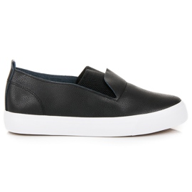 L&H Black slipons