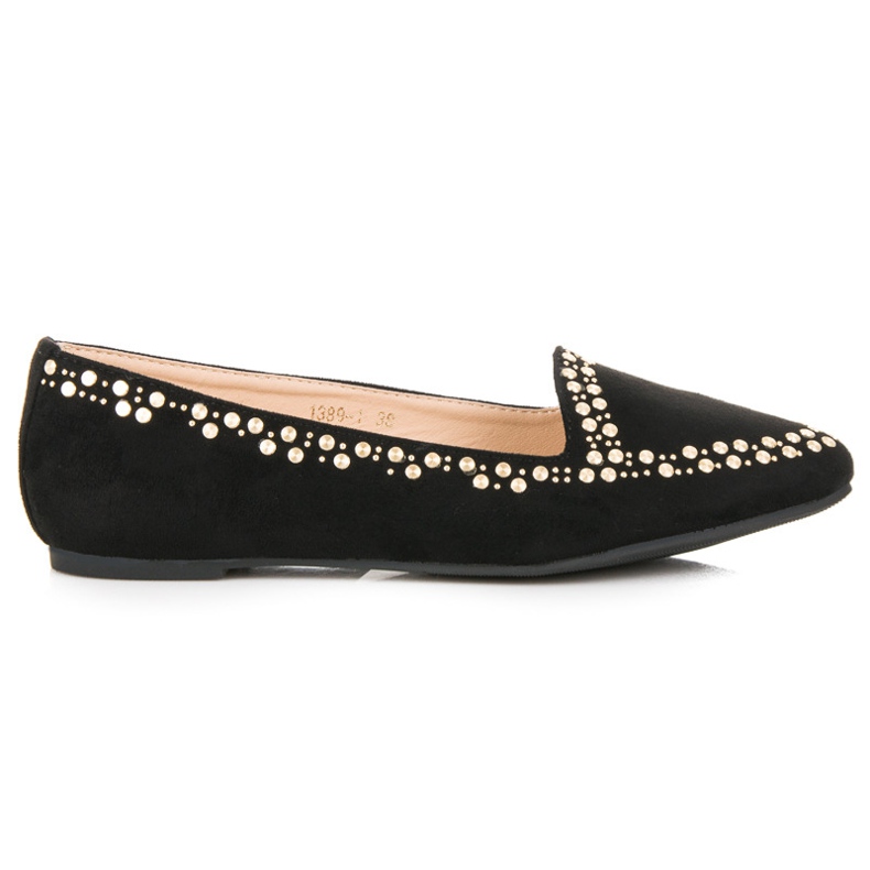 Vices Suede ballerinas black