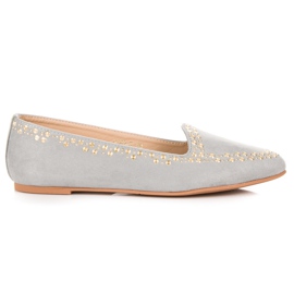 Vices Suede ballerinas grey