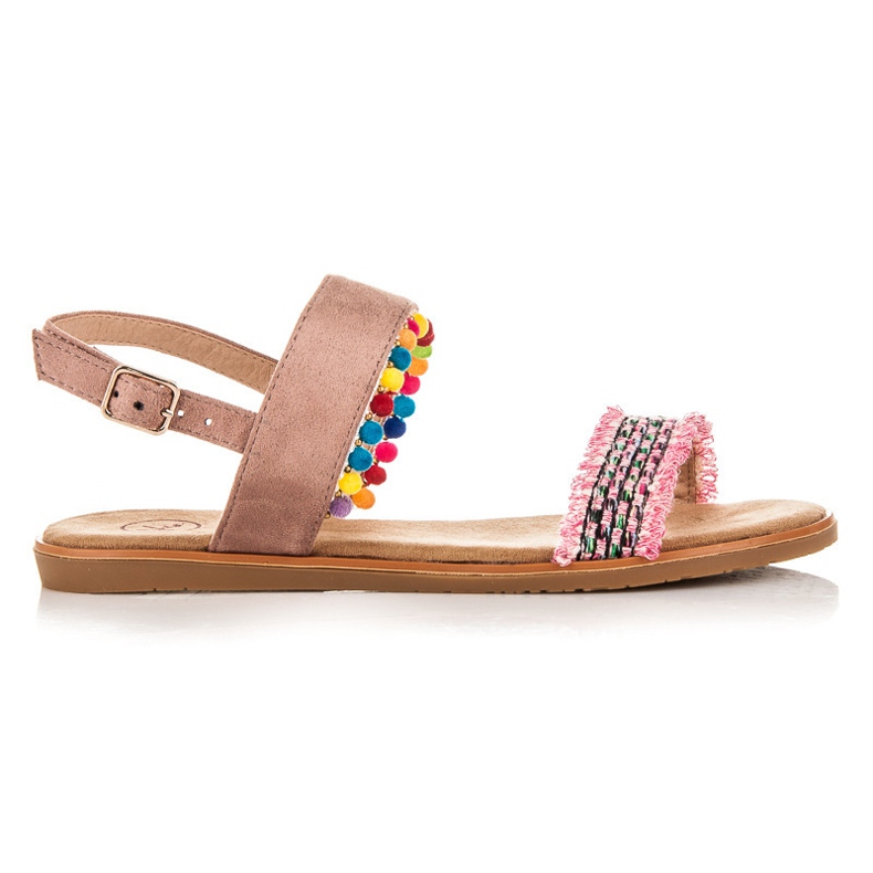 Kylie Flat sandals with a buckle multicolored