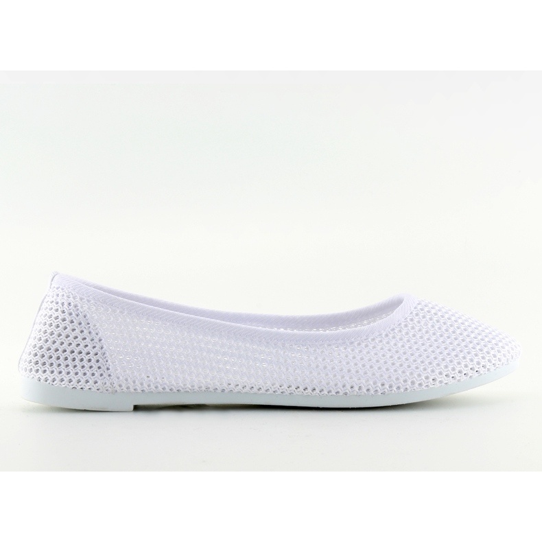 White mesh ballerinas JX56 white