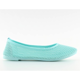 Mint mesh ballerinas JX56 L.GREEN
