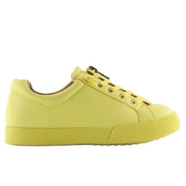 Yellow women's sneakers 7209 Yellow