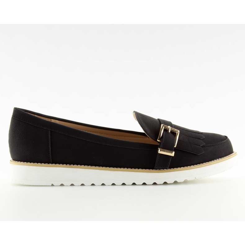 Black women's loafers 7210 Black