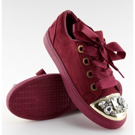 Sneakers With Stones Burgundy 6192 Red multicolored Sneakers With Stones Burgundy 6192 Red multicolored