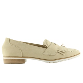 Women's beige loafers 1174 Beige