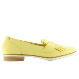Yellow yellow loafers for women