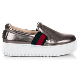 Kylie Slipons On The Platform grey Kylie Slipons On The Platform grey