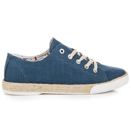 Kylie Lace-up espadrilles blue