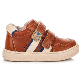 American Club Brown Boots On Velcro American Club Brown Boots On Velcro