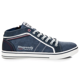 American Club Footwear with zippers blue