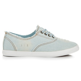Seastar Lace-up denim sneakers blue Seastar Lace-up denim sneakers blue