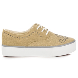 Kylie Sneakers With Crystals brown