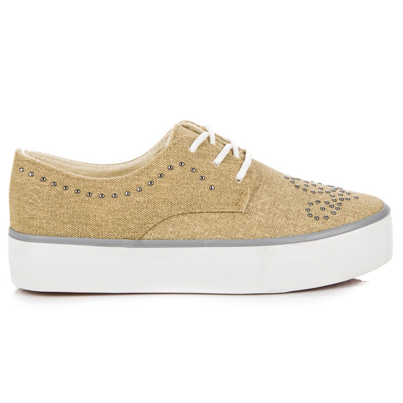 Kylie Sneakers With Crystals brown