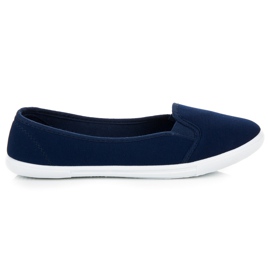 Navy blue slipons