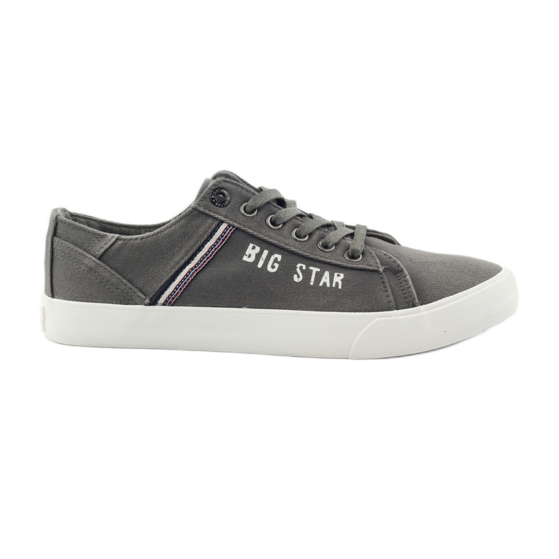 Big Star 174316 tied sneakers grey