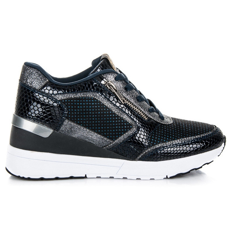Kylie Sports shoes on a wedge navy blue
