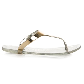 Vinceza Rubber Flip Flops yellow
