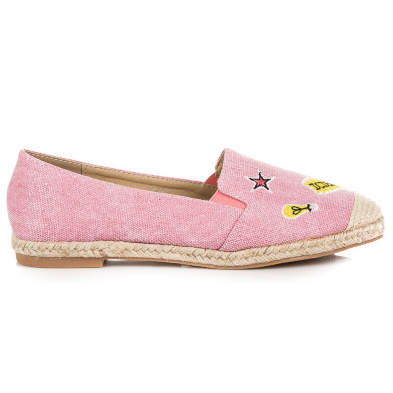 Seastar Espadrilles with patches pink