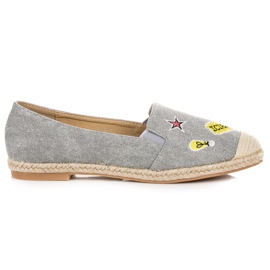 Seastar Espadrilles with patches grey