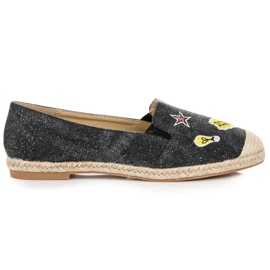 Seastar Espadrilles with patches black Seastar Espadrilles with patches black