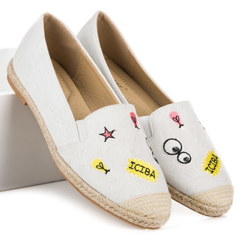 Seastar Espadrilles with patches white