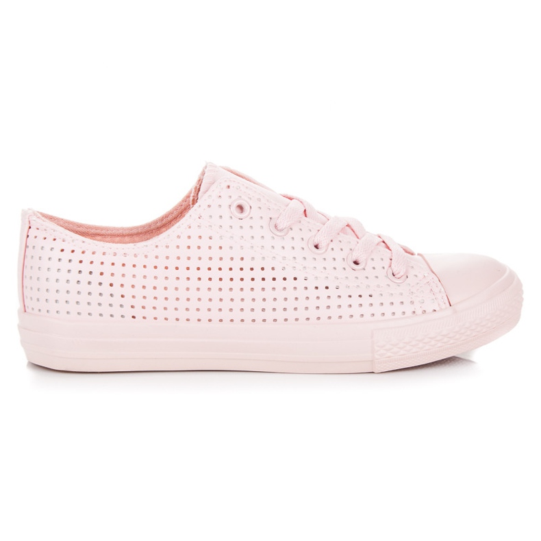 Kylie Openwork Sneakers On The Binding pink