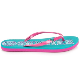 Mckeylor Blue summer flip-flops
