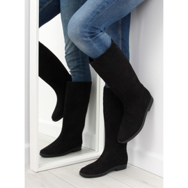 Black women's galoshes black D62P Black