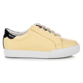 Vices Slip-on sneakers with owls yellow
