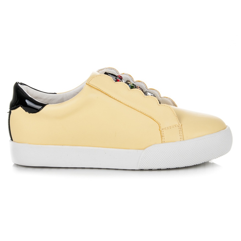 Vices Slip-on sneakers with owls yellow