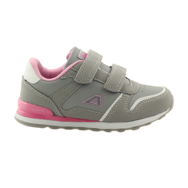 American Club Sports Velcro American leather inlay pink grey white