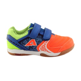 American Club ADI indoor sneakers 170620 orange, blue, green white