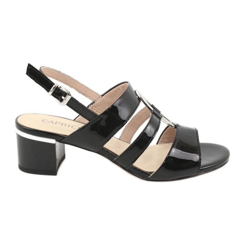 Caprice sandals women's shoes with decoration 28208 black