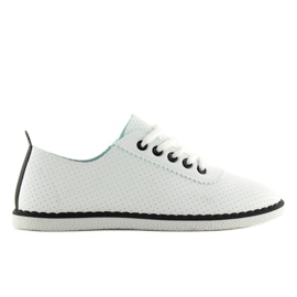 White women's sneakers L-6 Black