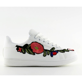 White embroidered sneakers BF-79 White