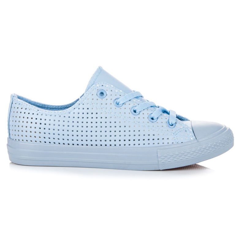 Kylie Openwork Sneakers On The Binding blue