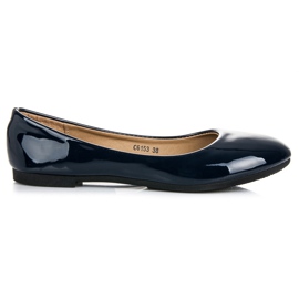 Lacquered ballerinas blue Lacquered ballerinas blue