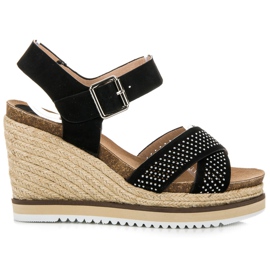 Kylie Wedge sandals black